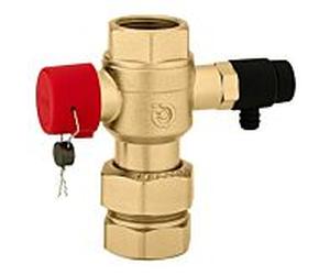 Caleffi cap valve 558050 3/4" x 3/4", pour le contrôle des vases d'expansion