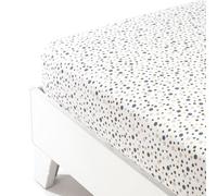 Caleffi - Drap Housse Coton - Drap Doux, Respirant et Durable, Lavable, disponible en 90x200, 130x200 et 180x200 cm - Linge de Lit