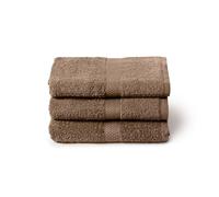Caleffi Grande Serviette de Bain 3 x 55 x 105 cm, Set de Bain 100% Coton, Doux et absorbants, idéal pour Salle de Bain, Visage et Usage Quotidien, Serviette de Douche de Haute qualité, Grande