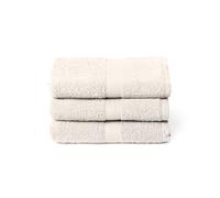 Caleffi Grande Serviette de Bain 3 x 55 x 105 cm, Set de Bain 100% Coton, Doux et absorbants, idéal pour Salle de Bain, Visage et Usage Quotidien, Serviette de Douche de Haute qualité, Grande