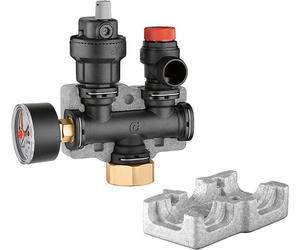 Caleffi Kessel-Sicherheitsgruppe aus Kunststoff bis 50 kW 1" 3 bar