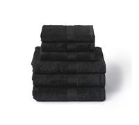 Caleffi Lot de 6 Serviettes de Bain avec invité - 100% Coton Doux et Ultra Absorbant - Douche, Visage et hospitalité