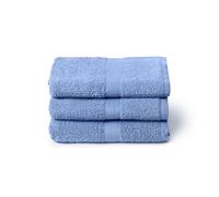 Caleffi Lot de Grandes Serviettes de Bain 3 x 55 x 105 cm Coton 100% Doux et absorbants, Visage et Usage Quotidien
