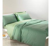 Caleffi - Parure de lit 4 pièces en 100% coton - Housse Couette Douce et Elégante, Lavable et Facile d’Entretien - Housse de Couette 200x200 et Autres Tailles