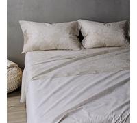 Caleffi - Parure de lit avec Housse de Couette 100% Coton - 2 Taies d’Oreiller 50x80 cm, Linge de Lit Confortable et Elégant - Housses de Couettes Pour 1 Personne ou 2 Personnes