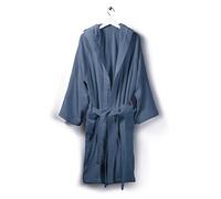 Caleffi - Peignoir Bain Homme et Femme en 100% coton, doux, absorbant et respirant, avec capuche, ceinture et poches - Parfait pour la salle de bain, le spa ou le sauna - Robe Chambre Femme