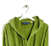 Caleffi - Peignoir Bain Homme et Femme en 100% coton, doux, absorbant et respirant, avec capuche, ceinture et poches - Parfait pour la salle de bain, le spa ou le sauna - Robe Chambre Femme