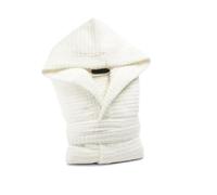 Caleffi - Peignoir Bain Homme et Femme en 100% coton, doux, absorbant et respirant, avec capuche, ceinture et poches - Parfait pour la salle de bain, le spa ou le sauna - Robe Chambre Femme