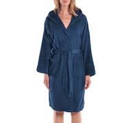 Caleffi - Peignoir Bain Homme et Femme en 100% coton, doux, absorbant et respirant, avec capuche, ceinture et poches - Parfait pour la salle de bain, le spa ou le sauna - Robe Chambre Femme