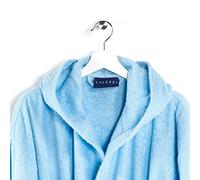 Caleffi - Peignoir Bain Homme et Femme en 100% coton, doux, absorbant et respirant, avec capuche, ceinture et poches - Parfait pour la salle de bain, le spa ou le sauna - Robe Chambre Femme