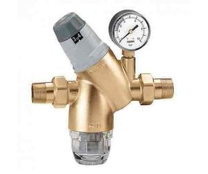 Caleffi Réducteur de Pression avec Cartouche Monobloc Extractible DN20 3/4 Pouce Réducteur de Pression d'Eau avec Cartouche Filtrante et Manomètre, Régulateur de Pression 535151