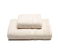 Caleffi - Serviette de Bain 2 Pièces en 100% Coton Eponge - 1 Serviette Toilette 50x100 cm + 1 Serviette Visage 40x60 cm, Douce et Ultra Absorbante - Serviettes Eponge - Lot Serviette