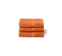 Caleffi Set de Serviettes de Bain 3 x 40 x 60 cm, Coton 100% Doux et Absorbant pour Salle de Bain, Visage et Usage Quotidien, Serviettes Bidet de Haute qualité, Serviette d'invité résistante aux