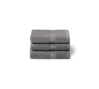 Caleffi Set de Serviettes de Bain 3 x 40 x 60 cm, Coton 100% Doux et Absorbant pour Salle de Bain, Visage et Usage Quotidien, Serviettes Bidet de Haute qualité, Serviette d'invité résistante aux