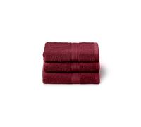 Caleffi Set de Serviettes de Bain 3 x 40 x 60 cm, Coton 100% Doux et Absorbant pour Salle de Bain, Visage et Usage Quotidien, Serviettes Bidet de Haute qualité, Serviette d'invité résistante aux