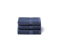 Caleffi Set de Serviettes de Bain 3 x 40 x 60 cm, Coton 100% Doux et Absorbant pour Salle de Bain, Visage et Usage Quotidien, Serviettes Bidet de Haute qualité, Serviette d'invité résistante aux