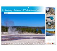 Calendar 2027 · Dans le jeu de couleurs du parc national de Yellowstone | Couleurs incroyables de l'eau, de la boue et des algues · 16.5" x 23.4" Open Size · CALVENDO Wall Calendar