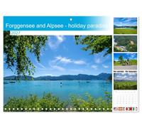 Calendar 2027 · Forggensee et Alpsee - le paradis des vacances dans | l'Allgäu bavarois · Des images d'une beauté unique autour du Forggensee… · 16.5" x 23.4" Open Size · CALVENDO Wall Calendar