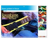 Calendar 2027 · Les guitares basses en point de mire | Des basses électriques fantastiques mises en scène de manière… · 16.5" x 23.4" Open Size · CALVENDO Wall Calendar