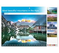 Calendar 2027 · Les plus belles montagnes des Alpes | Plongez dans notre univers montagneux à couper le souffle · 16.5" x 23.4" Open Size · CALVENDO Wall Calendar
