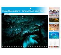 Calendar 2027 · Une nature incroyable - des paysages de notre monde | merveilleux · Des scènes de nature étonnantes aux quatre coins du monde · 16.5" x 23.4" Open Size · CALVENDO Wall Calendar