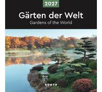 Calendario da muro 30x30 cm gardens of the world 2027