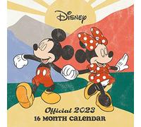 Calendrier 2023 Disney Mickey et Minnie Mouse 30 cm x 30 cm