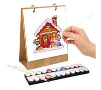 Calendrier 2026 - 18,2 x 22,5 cm - Agenda créatif de bureau en papier mural - 12 organiseurs mensuels avec art à l'huile peint à la main - Programmation décorative pour utilisation scolaire à la