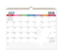 Calendrier 2026-2027 à juillet 2026-décembre 2027, planificateur familial de 18 mois, grand format vertical pour la maison, le bureau, l'école, l'étude, l'organisation murale, le suivi des rendez-vous