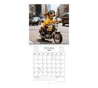 Calendrier 2026 Teckel 21 x 21 cm Calendrier mensuel pour animaux | Fournitures pour la planification de 12 personnes | Pour l'école, le salon, la chambre d'étude, le bureau, les étudiants, les