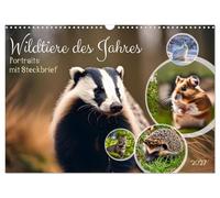 Calendrier 2027 · Animaux sauvages de l'année | Animaux sélectionnés par NaBu entre 2003 et , avec leur fiche descriptive · DIN A3 paysage · CALVENDO Calendrier mural