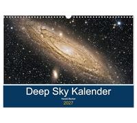 Calendrier 2027 · Calendrier du ciel profond | Calendrier avec des illustrations de nébuleuses, de galaxies et d'amas d'étoiles · DIN A3 paysage · CALVENDO Calendrier mural
