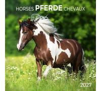 Calendrier 2027 Chevaux cheval AVEC MAXI POSTER 30X60cm (tsh ap) + offert un agenda de poche