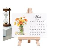 Calendrier 2027 en à planter sur le thème floral avec support | Calendrier aquarelle fleurs et feuilles pour femmes, maman, épouse, petite amie, amateurs de jardinage, maison, appartement