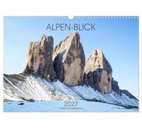 Calendrier 2027 · French Version · ALPEN BLICK | Panorama de la montagne et des Alpes · DIN A3 paysage · CALVENDO Calendrier mural