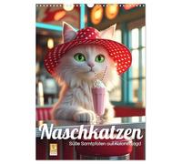 Calendrier 2027 · French Version · Chats gourmands - De douces pattes de | velours à la chasse aux calories · Des moments de gourmandise animale sont mis… · DIN A3 portrait · CALVENDO Calendrier mural