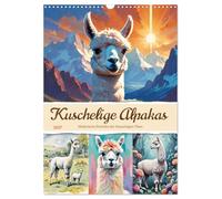 Calendrier 2027 · French Version · De beaux alpagas | De doux alpagas dans différents styles artistiques · DIN A3 portrait · CALVENDO Calendrier mural