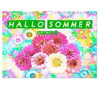 Calendrier 2027 · French Version · Hallo Sommer - Artwork | Photos d'été amusantes · DIN A4 paysage · CALVENDO Calendrier mural