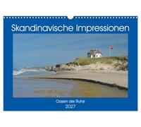 Calendrier 2027 · French Version · Impressions scandinaves | des oasis de calme · Des images d'ambiance calmes de Scandinavie qui invitent à… · DIN A3 paysage · CALVENDO Calendrier mural