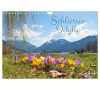 Calendrier 2027 · French Version · Lac de Schlier idyllique | Impressions de paysages idylliques autour du Schliersee · DIN A4 paysage · CALVENDO Calendrier mural