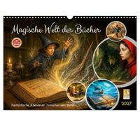 Calendrier 2027 · French Version · Le monde magique des livres | Des aventures fantastiques entre les pages · Une année pleine de fantaisie, de… · DIN A3 paysage · CALVENDO Calendrier mural