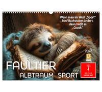 Calendrier 2027 · French Version · Paresseux - le cauchemar du sport | Les 'Slow-Motion All-Stars' redéfinissent leur sport · DIN A3 paysage · CALVENDO Calendrier mural