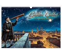 Calendrier 2027 · Galilée - Une vie consacrée à la vérité | La vie de Galilée, entre expériences, étoiles et révolution scientifique · DIN A3 paysage · CALVENDO Calendrier mural