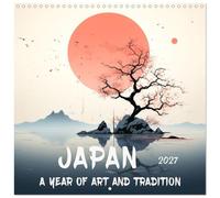 Calendrier 2027 · Japon : une année d'art et de traditions | La magie de la peinture japonaise en coups de pinceau brillants · 30 × 30 cm carré · CALVENDO Calendrier mural
