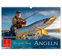 Calendrier 2027 · La pêche - la grosse prise | Les poissons, le calme, la nature et l'aventure · DIN A3 paysage · CALVENDO Calendrier mural