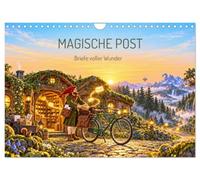 Calendrier 2027 · LE COURRIER MAGIQUE - Des lettres pleines de merveilles | Un facteur distribue des lettres magiques · DIN A4 paysage · CALVENDO Calendrier mural