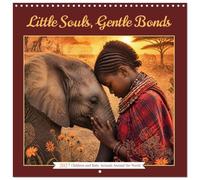 Calendrier 2027 · Little Souls, Gentle Bonds. Children and Baby Animals | around the World · Artistic children and young animals · 30 × 30 cm carré · CALVENDO Calendrier mural