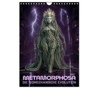 Calendrier 2027 · Metamorphosa : L'évolution biomécanique | Fantasy noire, entre chair et acier · DIN A4 portrait · CALVENDO Calendrier mural