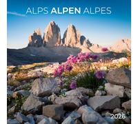 Calendrier 2027 Montagne alpes chaine montagneuse AVEC MAXI POSTER 30X60cm (tsh ap) + offert un agenda de poche