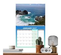Calendrier 2027 Mural Planificateur Mensuel 12 Mois À Suspendre De Janvier